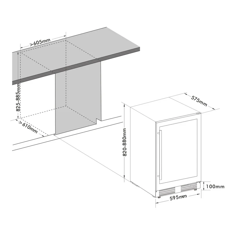 Outdoor-Kühlschrank Frigelux RE2T136A