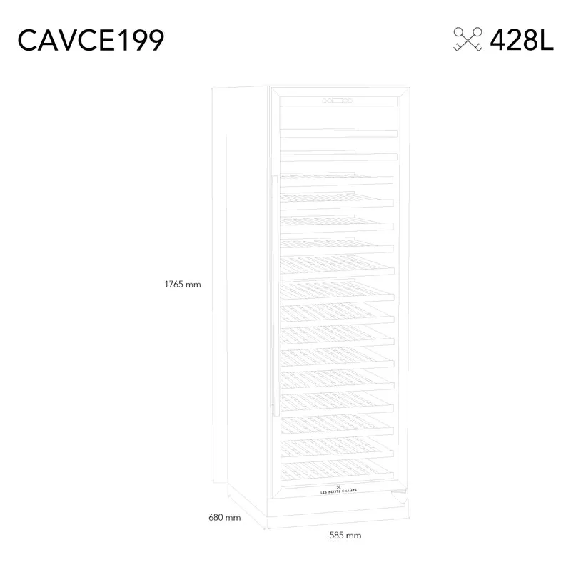 Weinkühlschrank 199 Flaschen Les Petits Champs CAVCE199