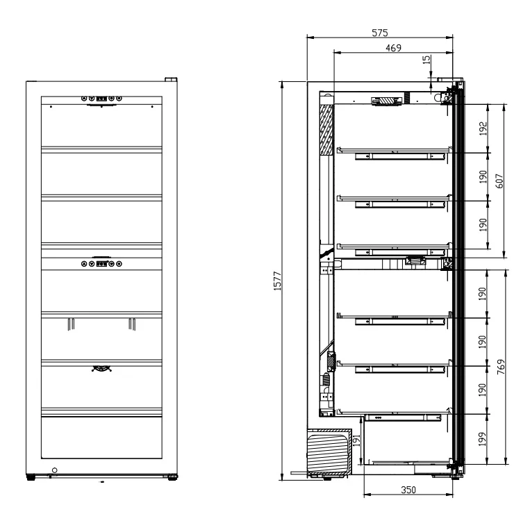 Weinkühlschrank 126 Flaschen mQuvée WineExpert 126 Stainless