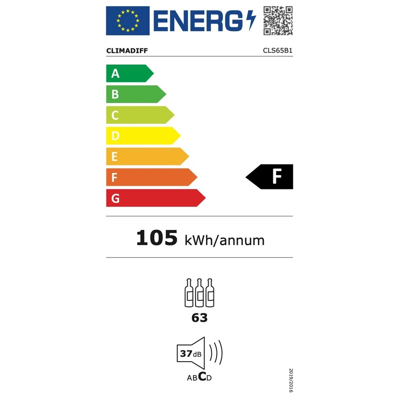 Weinkühlschrank 63 Flaschen Climadiff CLS65B1