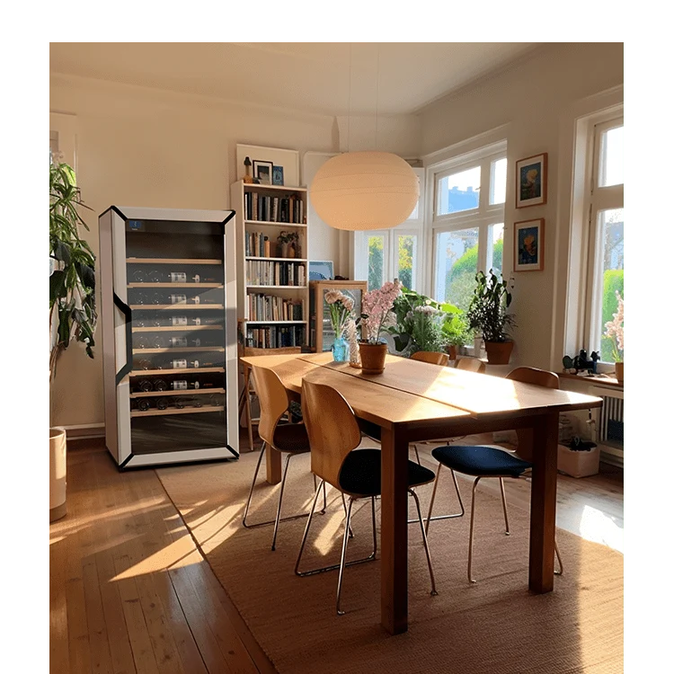 Weinkühlschrank 126 Flaschen Goguette 3 Zonen Weiß