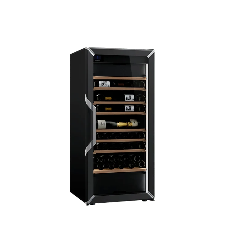 Weinkühlschrank 126 Flaschen Goguette 3 Zonen Schwarz