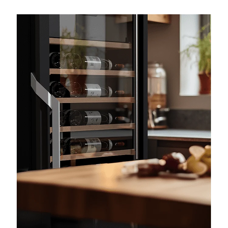Weinkühlschrank 126 Flaschen Goguette 3 Zonen Schwarz