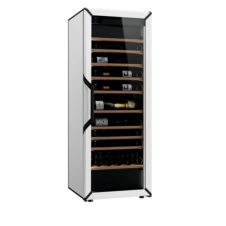 Weinkühlschrank 162 Flaschen Goguette 3 Zonen Weiß
