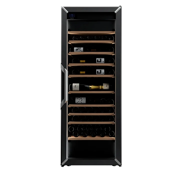 Weinkühlschrank 162 Flaschen Goguette 3 Zonen Schwarz
