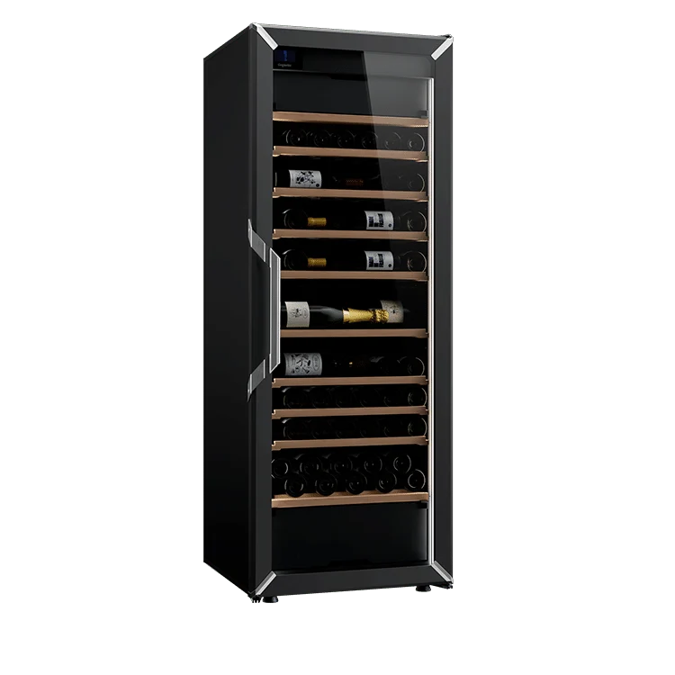 Weinkühlschrank 162 Flaschen Goguette 3 Zonen Schwarz