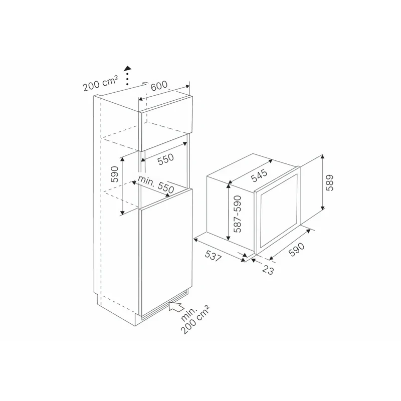 Weinkühlschrank 30 Flaschen Küppersbusch FWK6862.0S