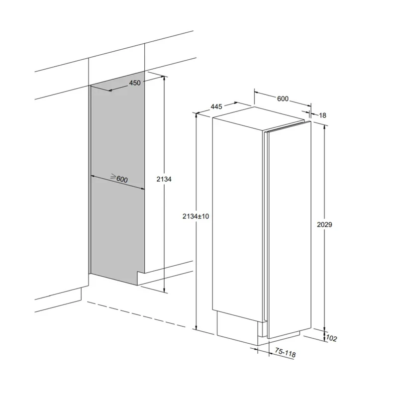 Weinkühlschrank 87 Flaschen mQuvée Edge 45D Anthracite Black