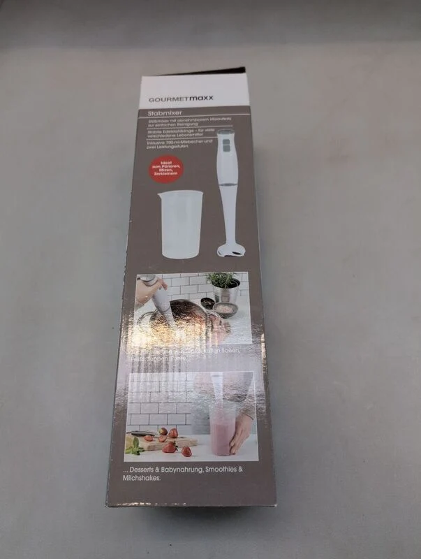 18x D-Ware GourmetMaxx Stabmixer Pürierstab Handmixer 400W Mixer Küchenhelfer Weiß 700ml
