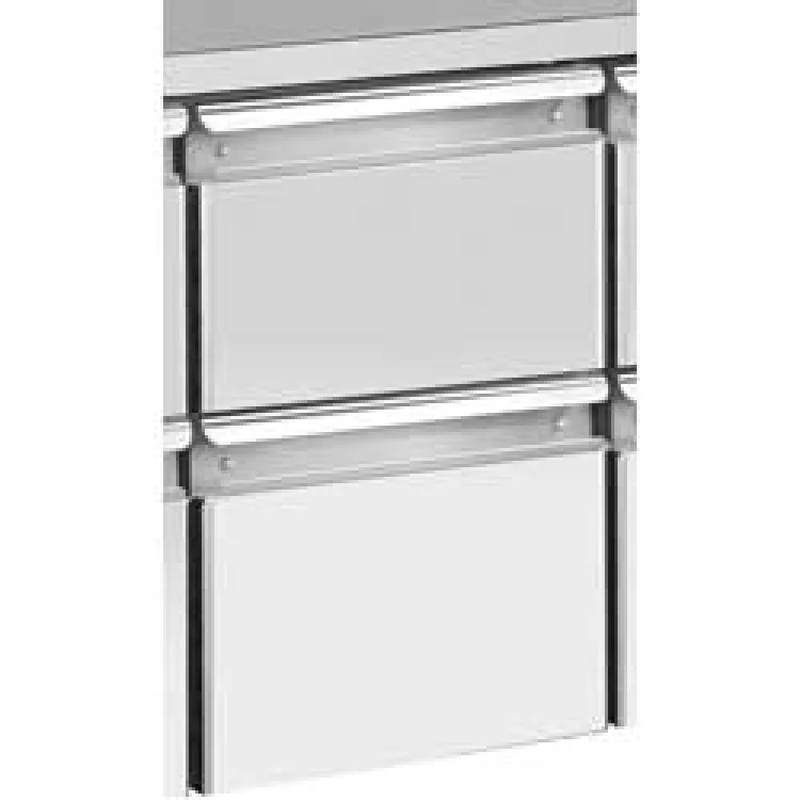 Profi-Kühltisch 3-türig mit Arbeitsplatte , Edelstahl, TS3N/H_1XK1/2-H
