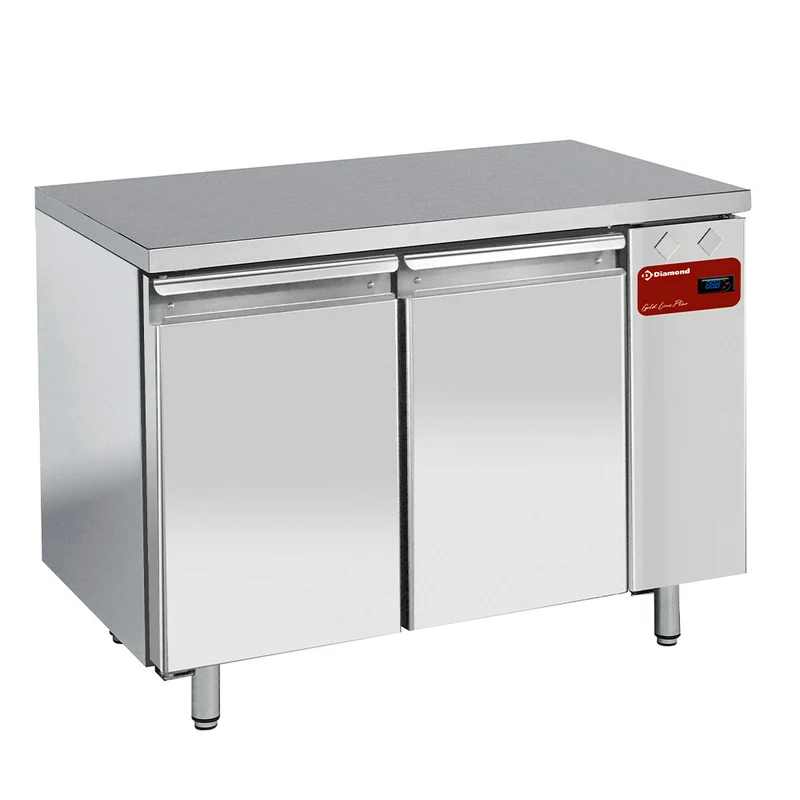 Gastro Kühl- und Tiefkühltisch , 2 Türen GN 1/1 , ohne Aggregat, TS2B/H