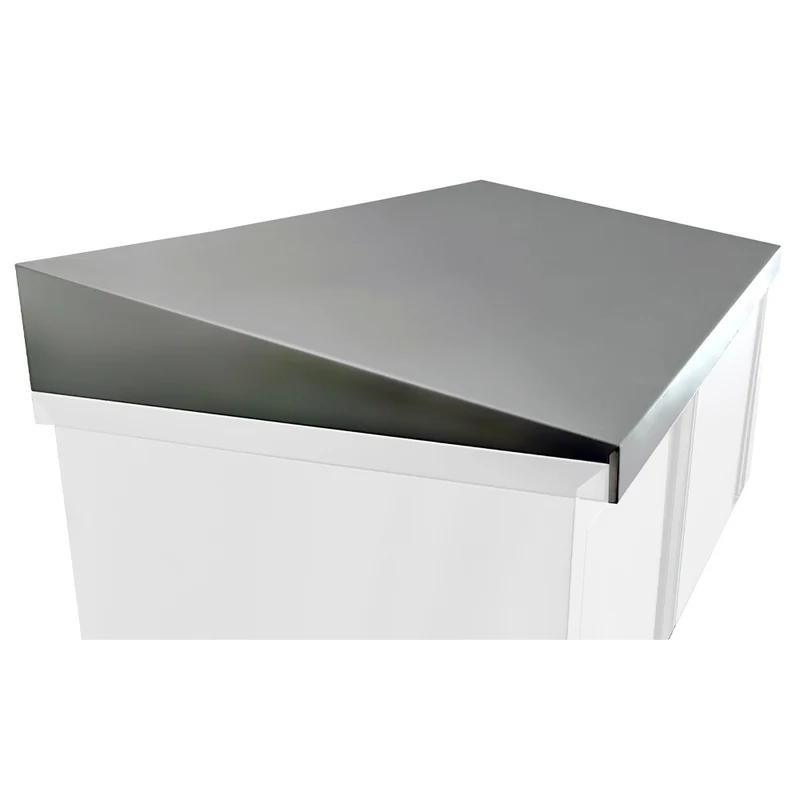 Hygieneaufsatz für Hochschrank aus Edelstahl - 2000x600 mm, TR6/20