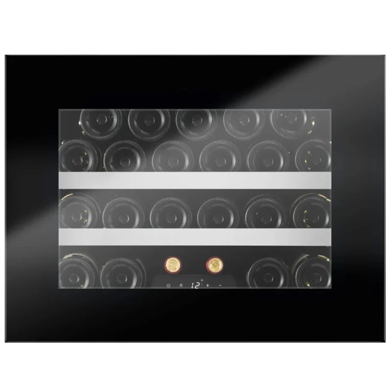 Weinkühlschrank 23 Flaschen mQuvée WineKeeper 23S Fullglass Black Push/Pull