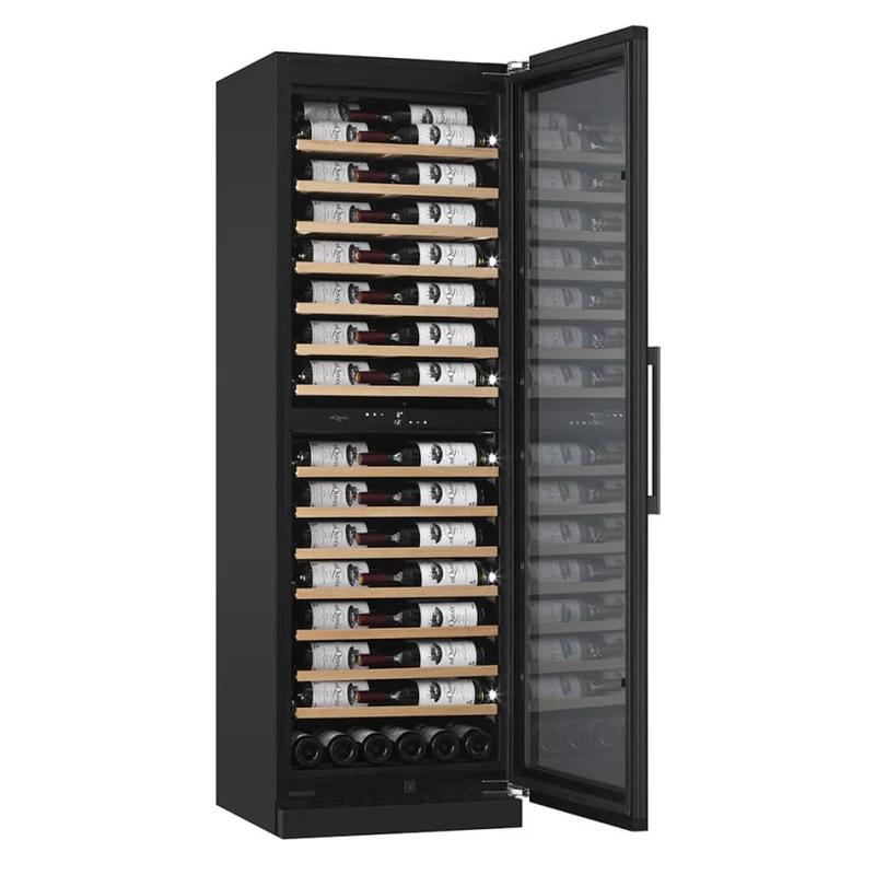 Weinkühlschrank 120 Flaschen mQuvée WineCave 187 Anthracite Black Label View