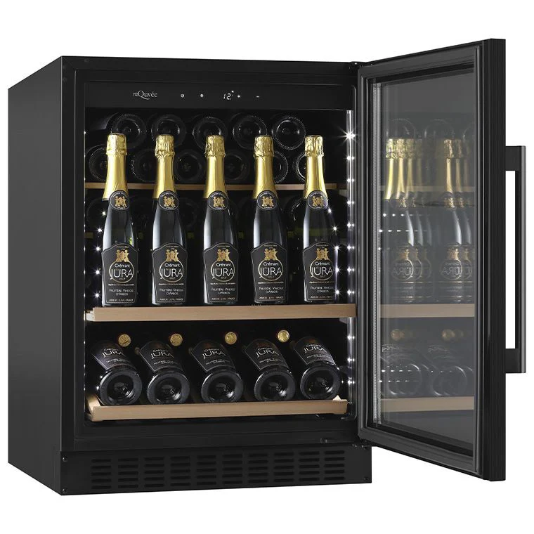 Champagnerkühlschrank 36 Flaschen mQuvée WineCave 700 60S Anthracite Black