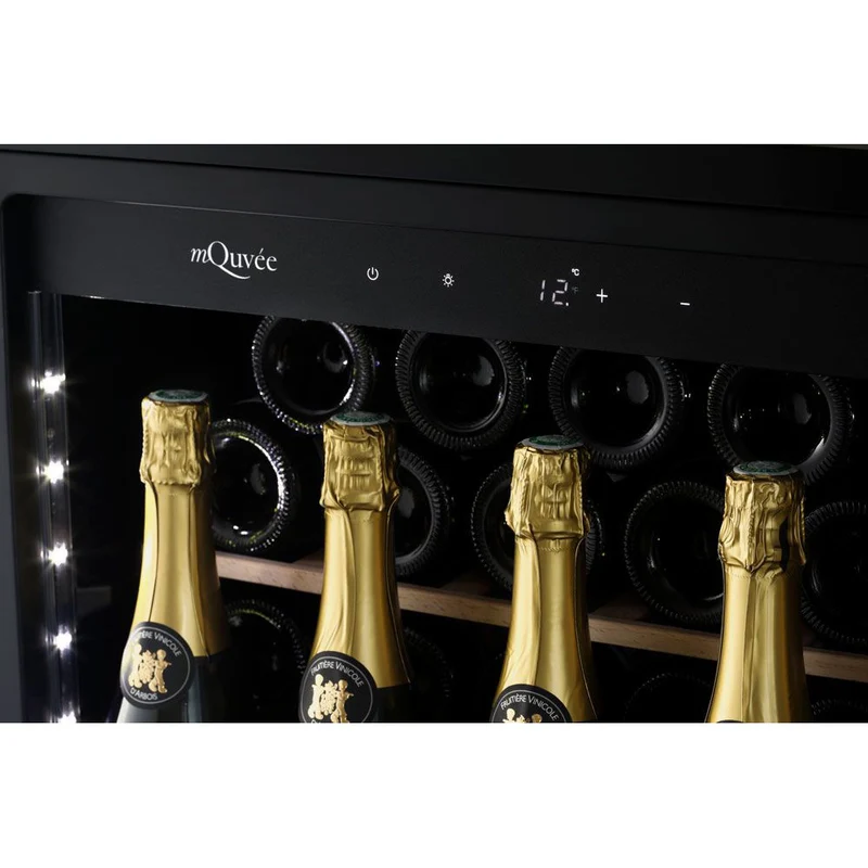 Champagnerkühlschrank 36 Flaschen mQuvée WineCave 700 60S Anthracite Black