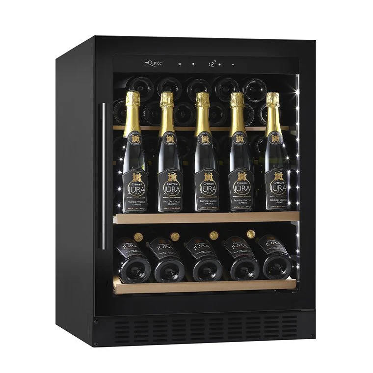 Champagnerkühlschrank 36 Flaschen mQuvée WineCave 700 60S Anthracite Black
