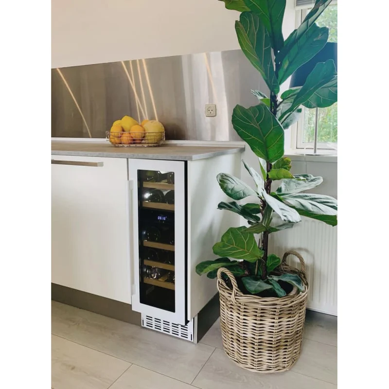 Weinkühlschrank 16 Flaschen mQuvée WineCave 720 30D Powder White