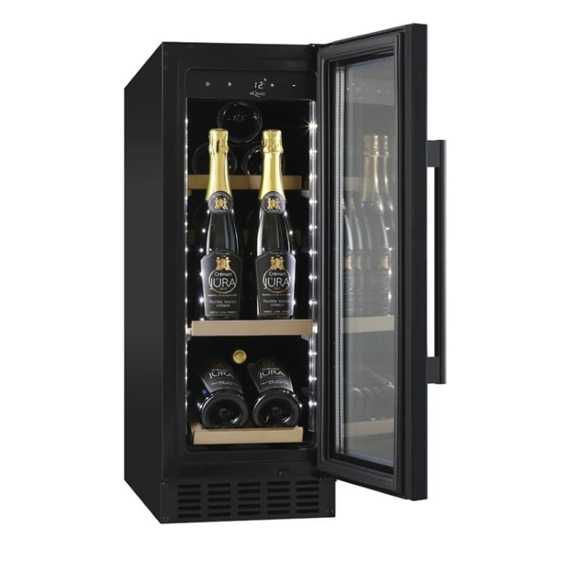 Champagnerkühlschrank 12 Flaschen mQuvée WineCave 700 30S Anthracite Black