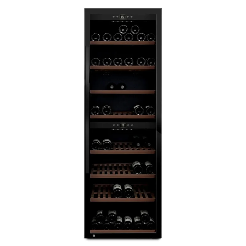 Weinkühlschrank 180 Flaschen mQuvée WineExpert 180 Fullglass Black