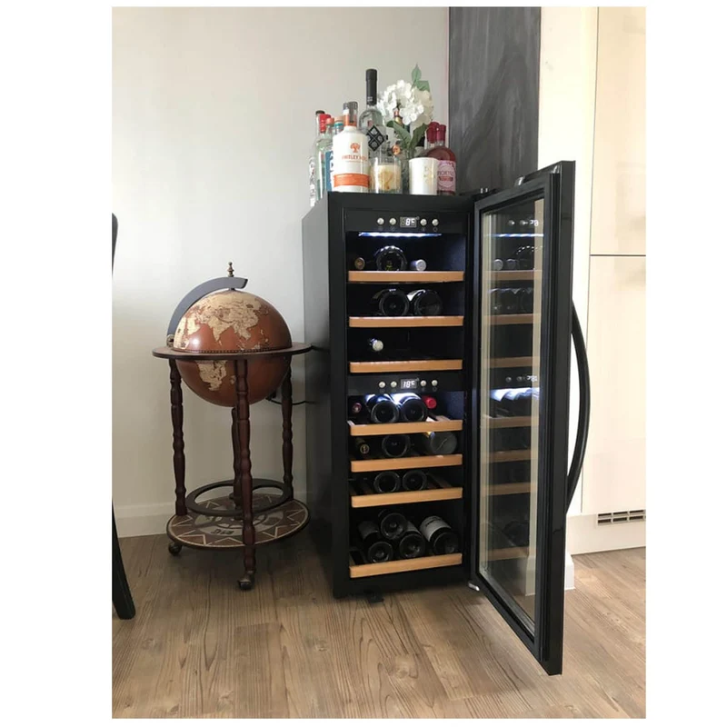 Weinkühlschrank 38 Flaschen mQuvée WineExpert 38 Fullglass Black
