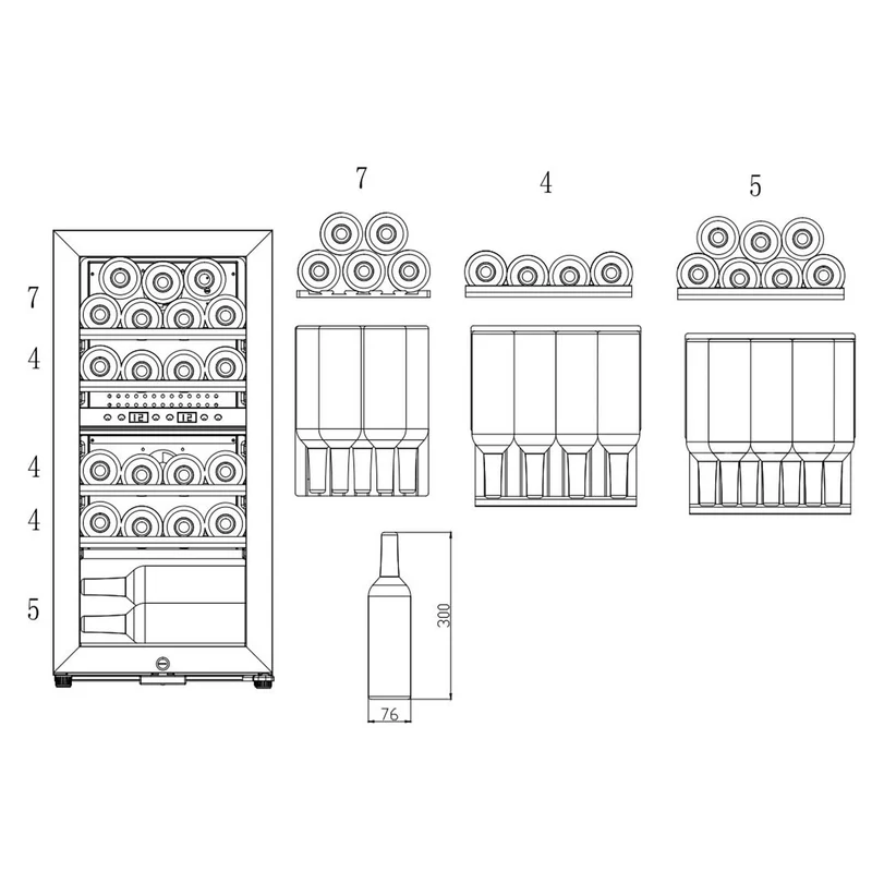 Weinkühlschrank 24 Flaschen mQuvée WineExpert 24 Stainless