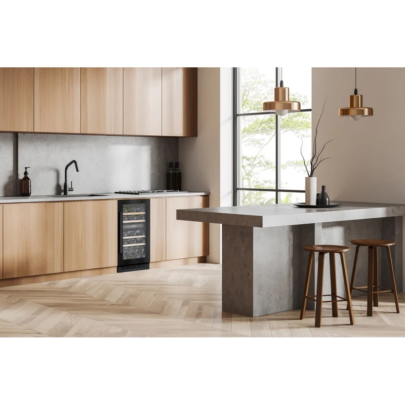 Weinkühlschrank 28 Flaschen Cavin Arctic Collection 40D Fullglass Black