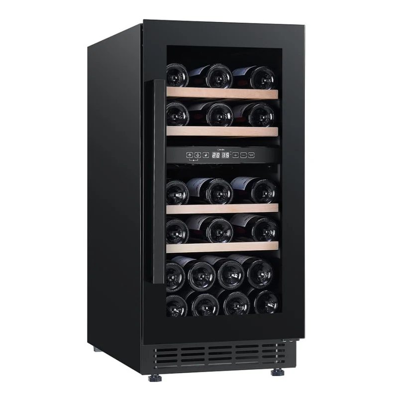 Weinkühlschrank 28 Flaschen Cavin Arctic Collection 40D Fullglass Black
