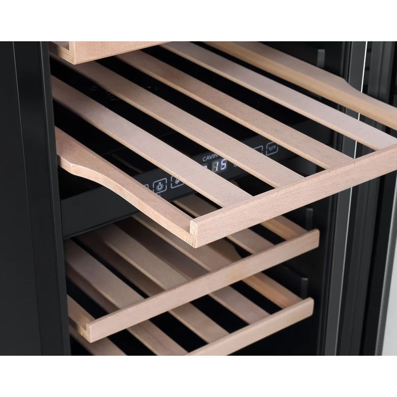 Weinkühlschrank 28 Flaschen Cavin Arctic Collection 40D Fullglass Black