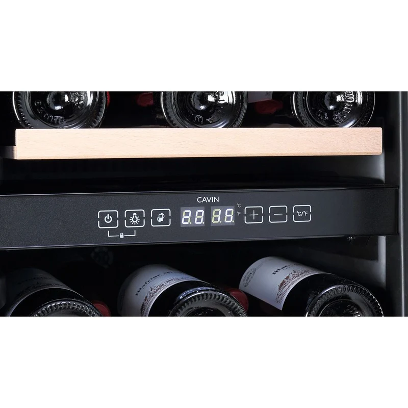 Weinkühlschrank 28 Flaschen Cavin Arctic Collection 40D Fullglass Black