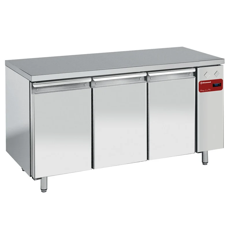 Umluft-Tiefkühltisch , 3 Türen , Bäckernorm 600x400 , für externe Kälteanlage, TPS3B/H