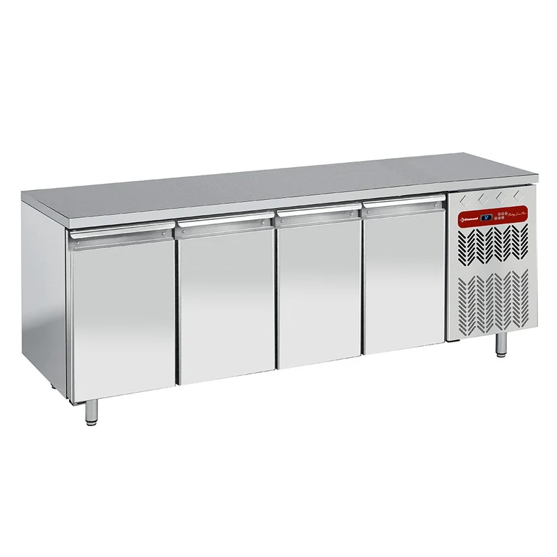 Tiefkühltisch 4-türig für Bäckernorm 600x400 , Umluftkühlung, TP4B/H-R2