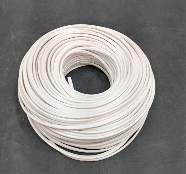 B-Ware H03VVH2-F 2x0,75 w Schlauchleitung 100 m PVC weiß 300 V Kupfer 36 g