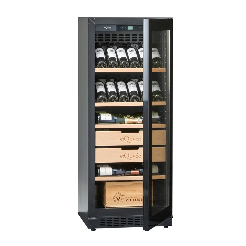 Weinklimaschrank 142 Flaschen mQuvée Velvet 100 Glass