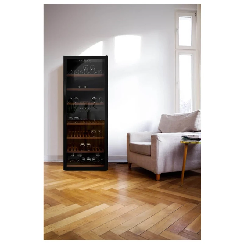 Weinkühlschrank 126 Flaschen mQuvée WineExpert 126 Fullglass Black