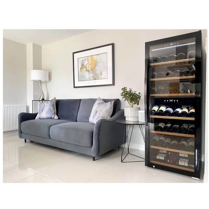 Weinkühlschrank 126 Flaschen mQuvée WineExpert 126 Fullglass Black