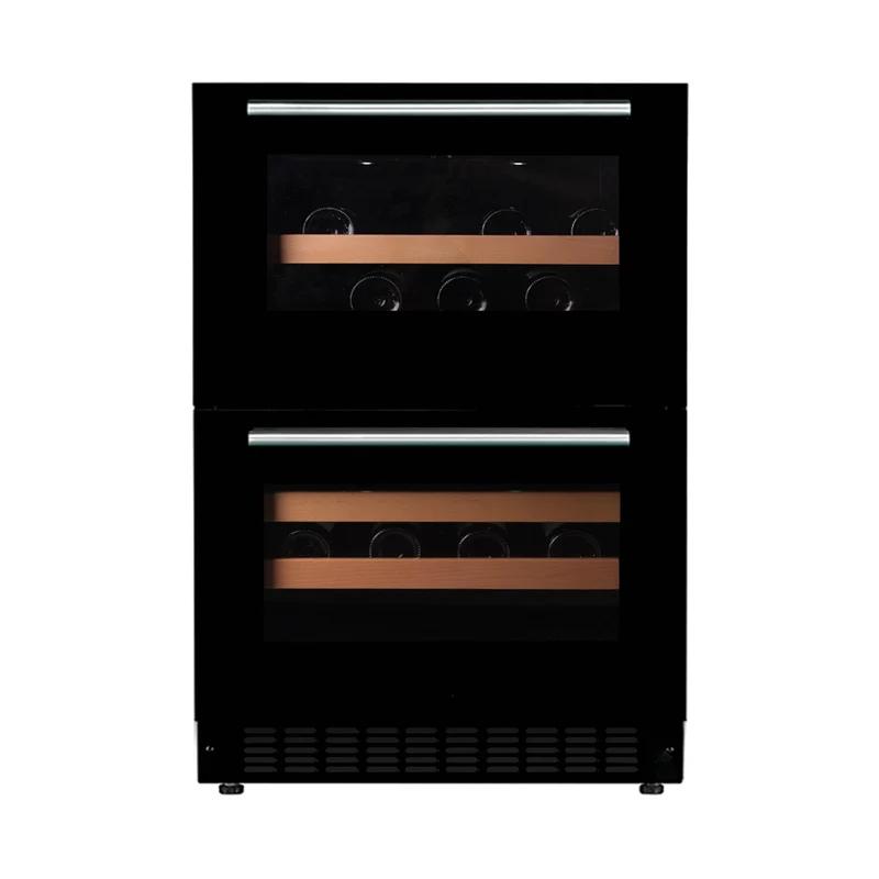 Weinkühlschrank 44 Flaschen mQuvée WineCave 60D Fullglass Black