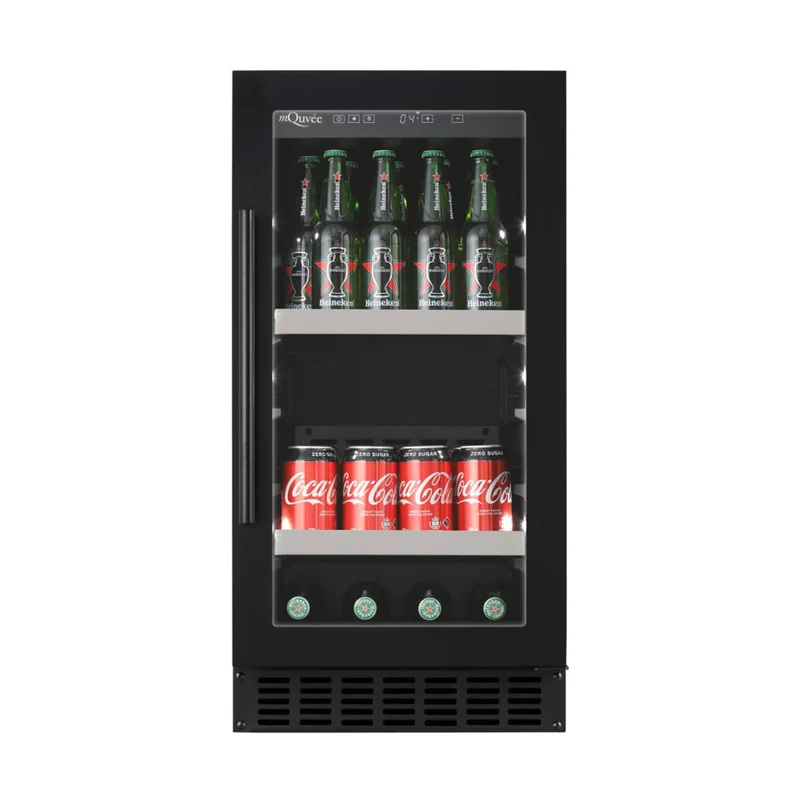 Bier- und Getränkekühlschrank mQuvée BeerServer 40 Anthracite Black