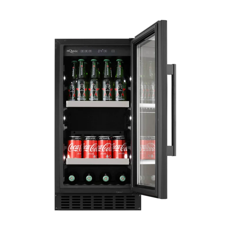 Bier- und Getränkekühlschrank mQuvée BeerServer 40 Anthracite Black