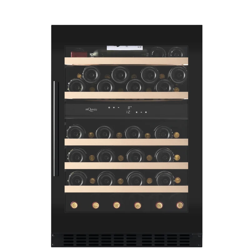 Weinkühlschrank 53 Flaschen mQuvée WineCave 800 60D Fullglass Black