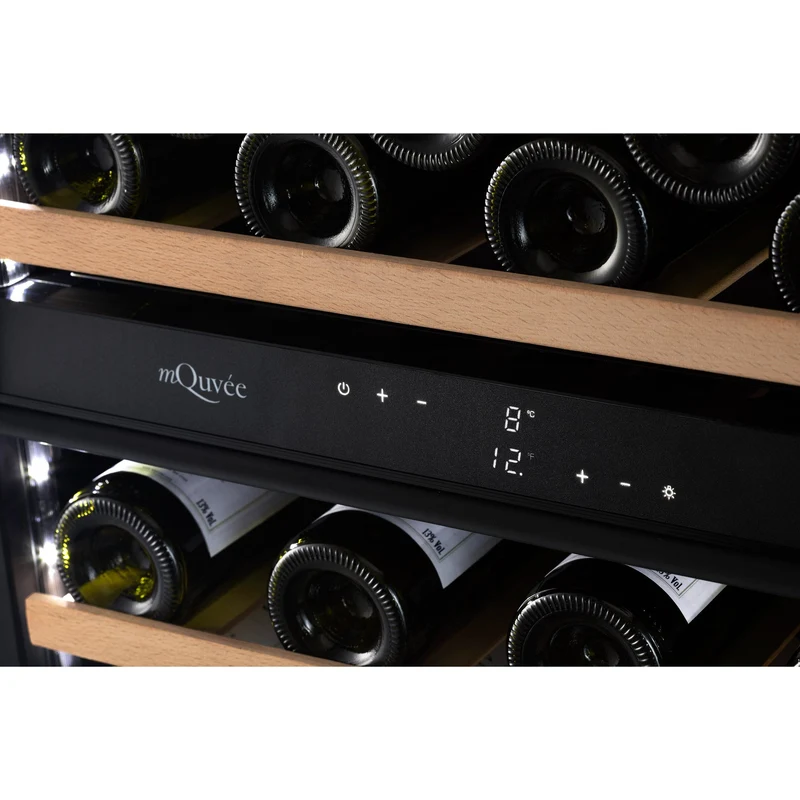 Weinkühlschrank 53 Flaschen mQuvée WineCave 800 60D Fullglass Black