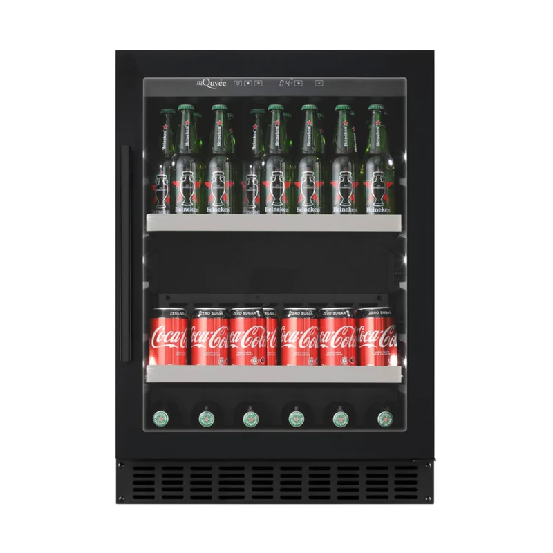 Bier- und Getränkekühlschrank mQuvée BeerServer 60 Anthracite Black