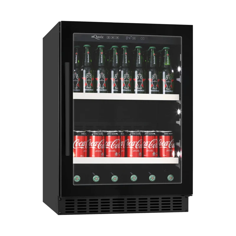 Bier- und Getränkekühlschrank mQuvée BeerServer 60 Anthracite Black