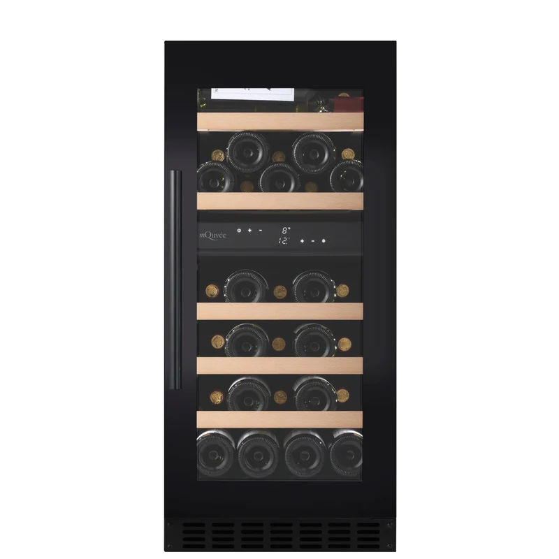 Weinkühlschrank 34 Flaschen mQuvée WineCave 800 40D Fullglass Black