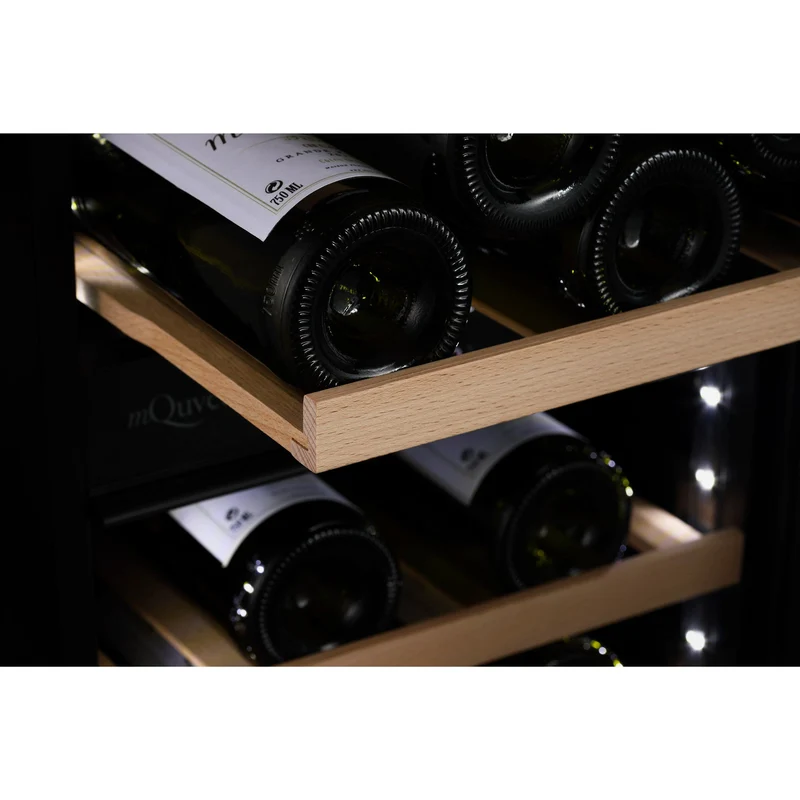 Weinkühlschrank 34 Flaschen mQuvée WineCave 800 40D Fullglass Black