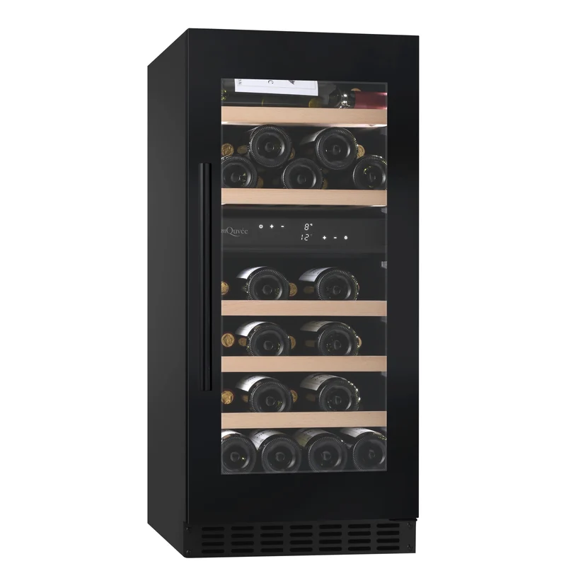 Weinkühlschrank 34 Flaschen mQuvée WineCave 800 40D Fullglass Black