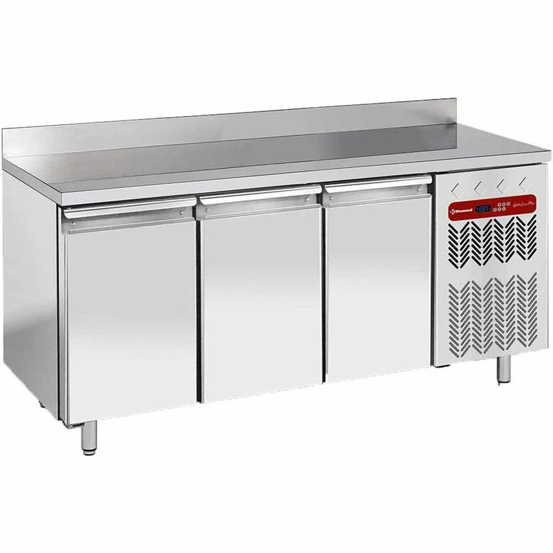 Tiefkühltisch mit 3 Türen & Umluft , 550 L , Bäckernorm 600x400, TP3B/HA-R2