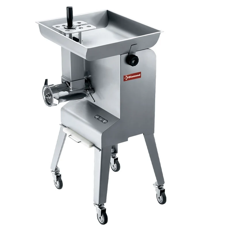 Profi Stand-Fleischwolf Größe 32 , 600 kg/h , Edelstahl , fahrbar, TMGD-32/CA