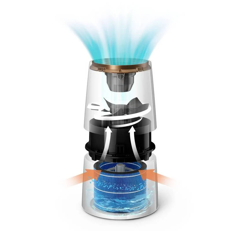 B-Ware Philips 3000er Serie Luftbefeuchter 45 m² Schwarz Kupfer 1 St. Luftverbesserer