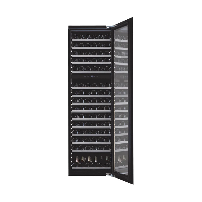 Weinkühlschrank 115 Flaschen mQuvée WineKeeper 112D Fullglass Black Push/Pull